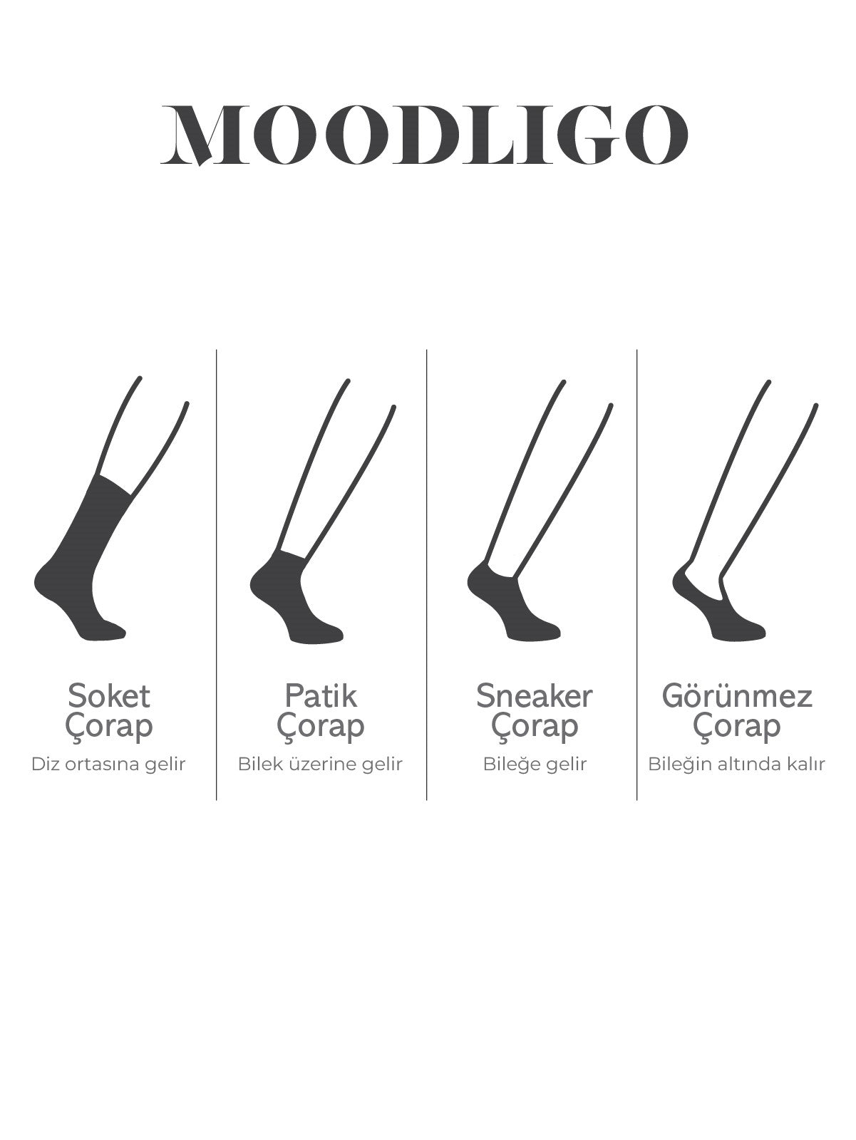 Kadın 4'lü Premium Çizgi Desenli Bambu Soket Çorap - Kutulu