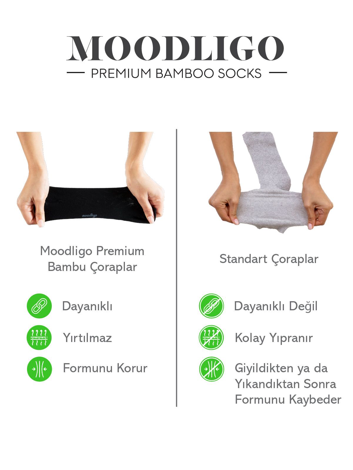Kadın 6'lı Premium Bambu Bilekte Spor Çorabı - Kutulu